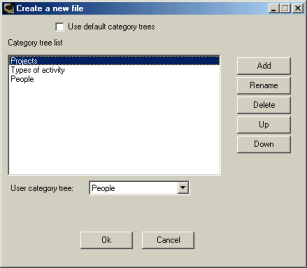 New file dialog